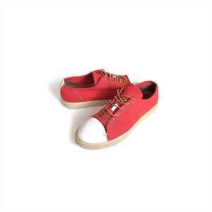 VTG BUTTERO Mens Red Round Toe Classic Tanino Sneakers 40 Eur |  Mens Size 7